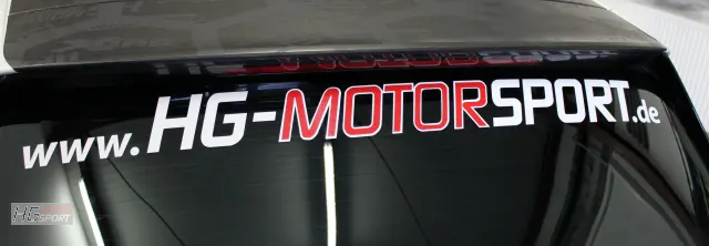 HG-Motorsport Aufkleber geplottet 928x75mm