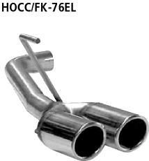 Bastuck Sportauspuff Honda Civic 8 FK 2x76mm