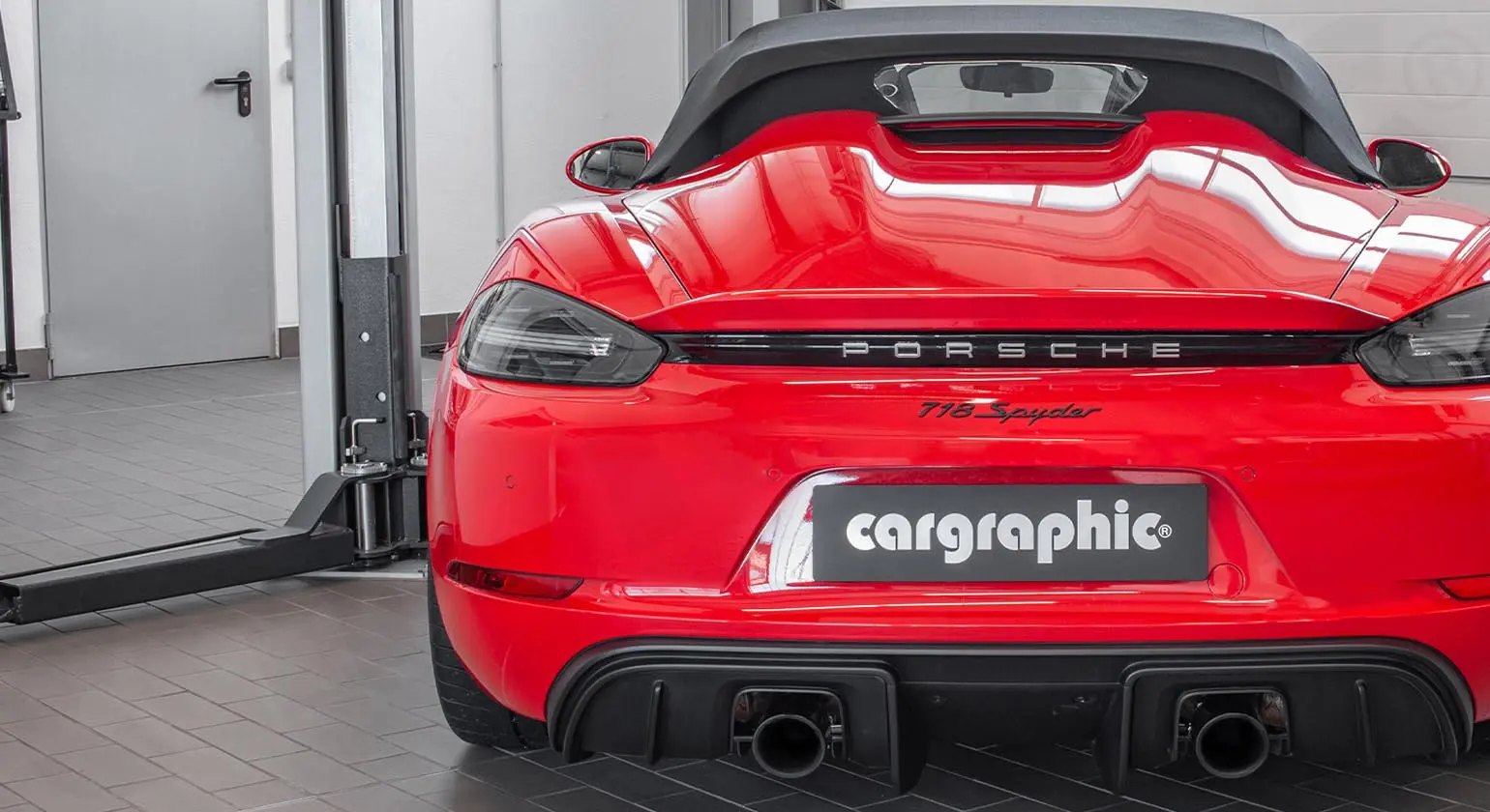 CARGRAPHIC Sport Endrohre für Porsche 718 Tuning