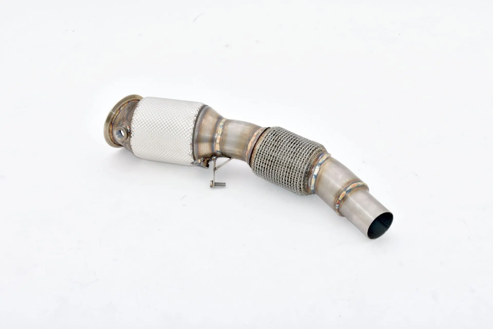 Friedrich Motorsport 90>>>63mm Downpipe mit 200 Zellen Sport-Kat. Edelstahl