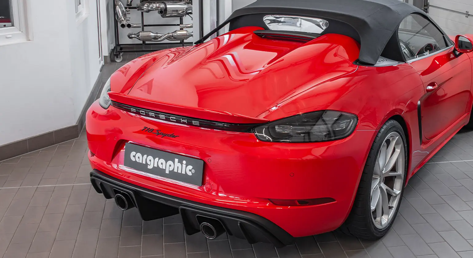 CARGRAPHIC Sport Endrohre für Porsche 718 Tuning