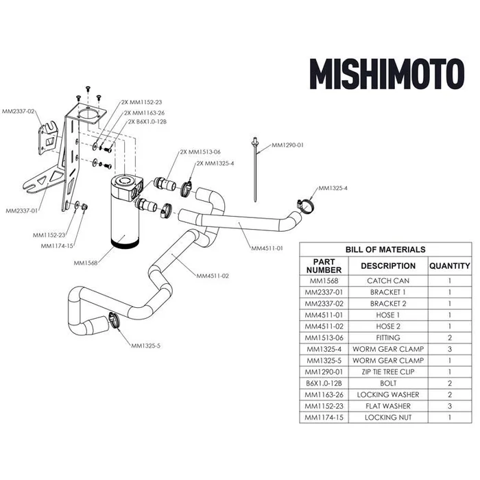 Mishimoto Catch Can für Ford Ranger 3.2L Diesel 11+ günstig