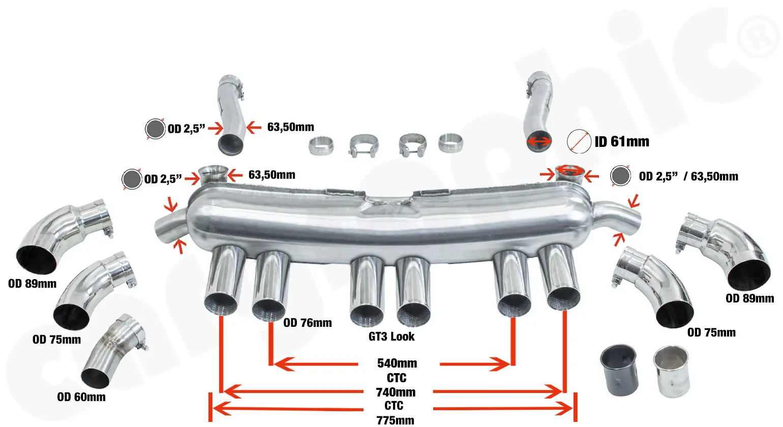 CARGRAPHIC Motorsport Abgasanlage für Porsche 911 Anleitung