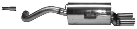 Bastuck Sportauspuff Seat Arosa 6H/6HS 2x76mm