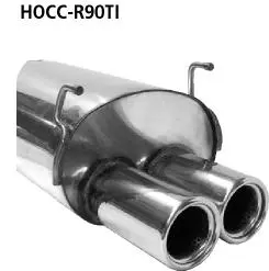 Bastuck Sportauspuff für Honda Civic 7 (01-06) Dreitürer (EP) 2x90mm, gerade