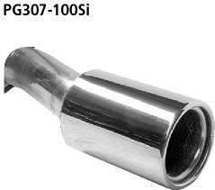 Bastuck Sportauspuff für Peugeot 307 1x100mm, gerade Bastuck Sportauspuff Peugeot 307 1x100mm kaufen