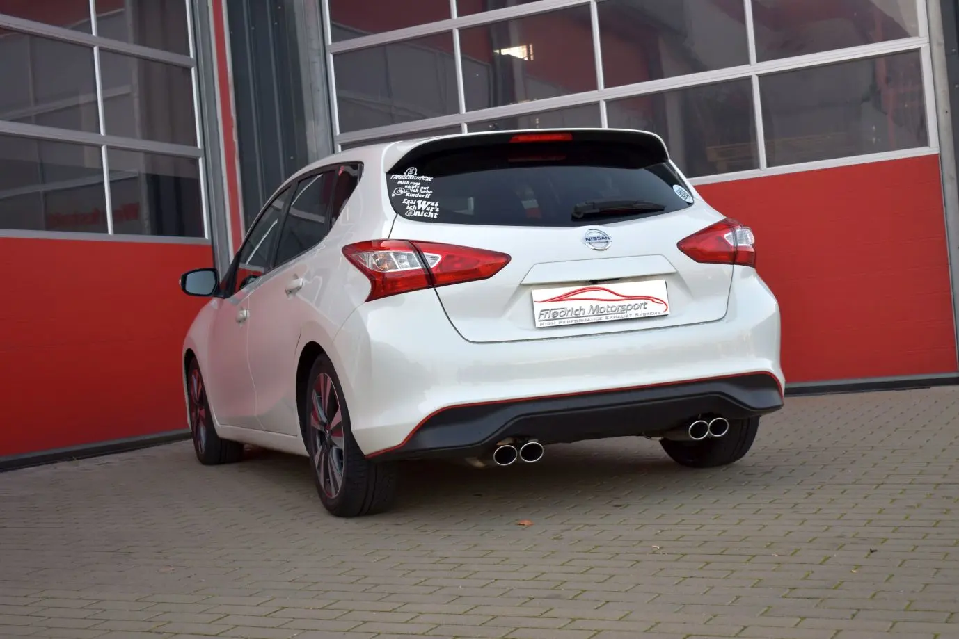  Duplex-Sportendschalldämpfer für Nissan Pulsar C13