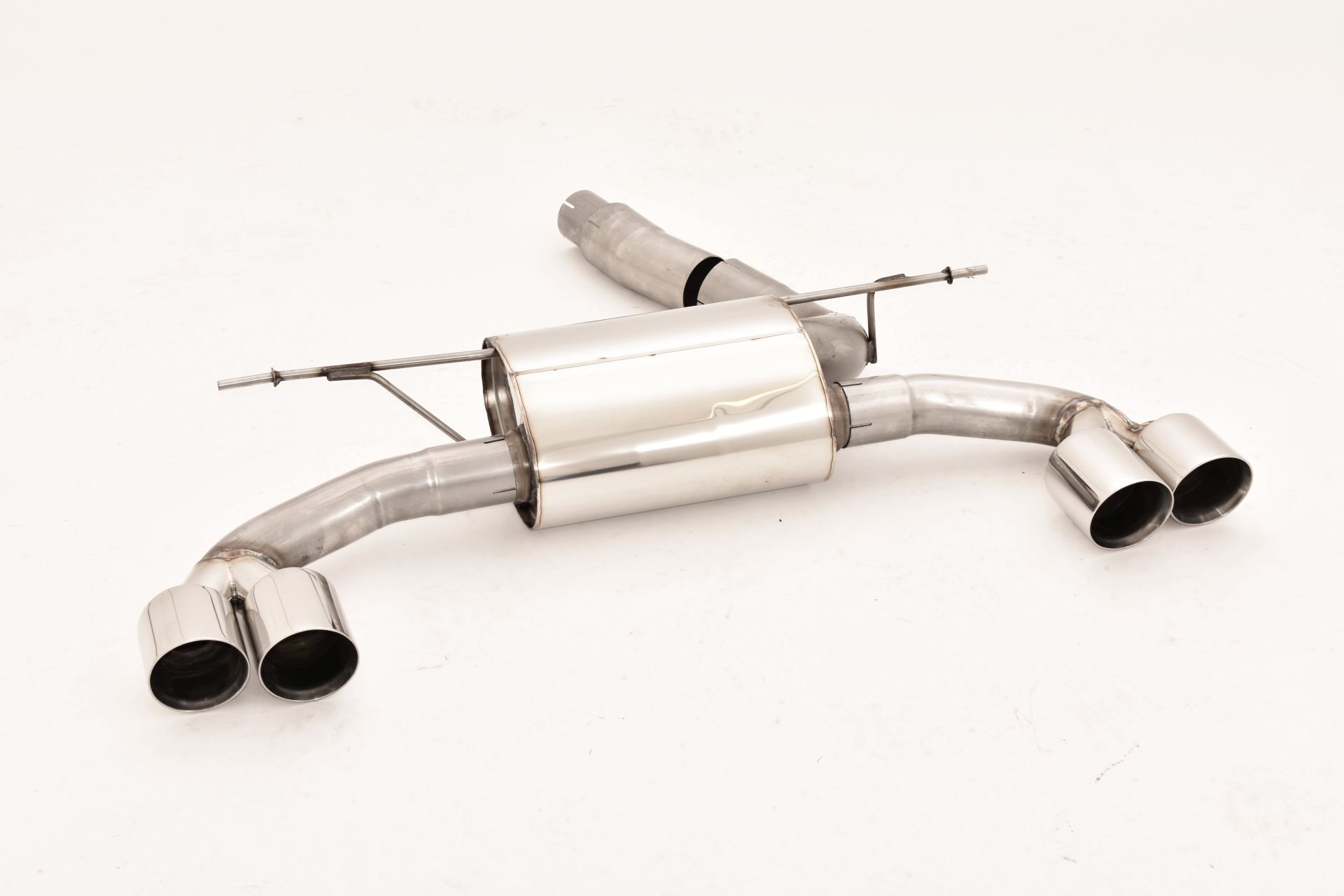 Friedrich Motorsport 76mm Duplex-Sportendschalldämpfer Edelstahl