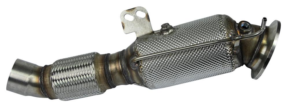 HJS 80mm ECE Downpipe für BMW B58 mit OPF