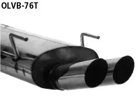Bastuck Sportauspuff für Opel Vectra B Caravan (31) 2x76mm, abgeschrägt