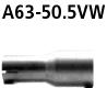 Bastuck Sportauspuff VW Golf 7 Race-Look 2x 90mm