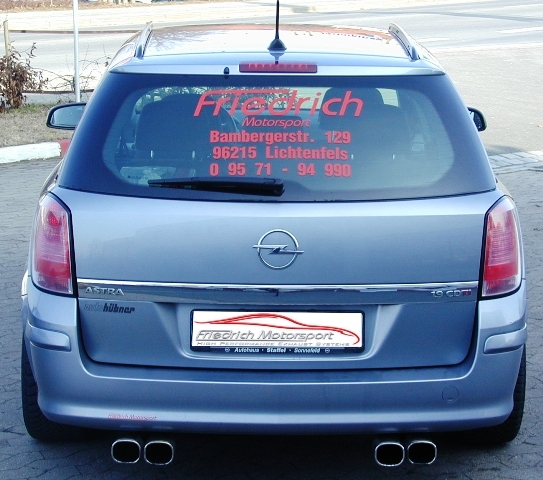  Duplex Sportauspuff für Opel Astra H Caravan