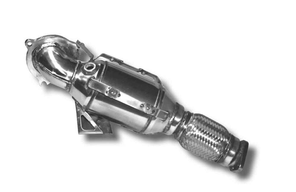 HJS 70mm ECE Downpipe für Ford Fiesta JA8 ST