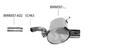 Bastuck Sportauspuff BMW 120i E87 ab 02/2007