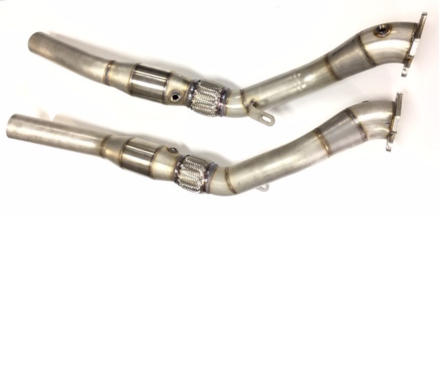 Zinram 76mm Edelstahl Downpipe Audi A6 2,7T / S4 / RS4