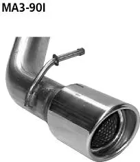Bastuck Sportauspuff für Mazda 3 (03-09) Sport (BK14) 1x90mm, 20° schräg geschnitten