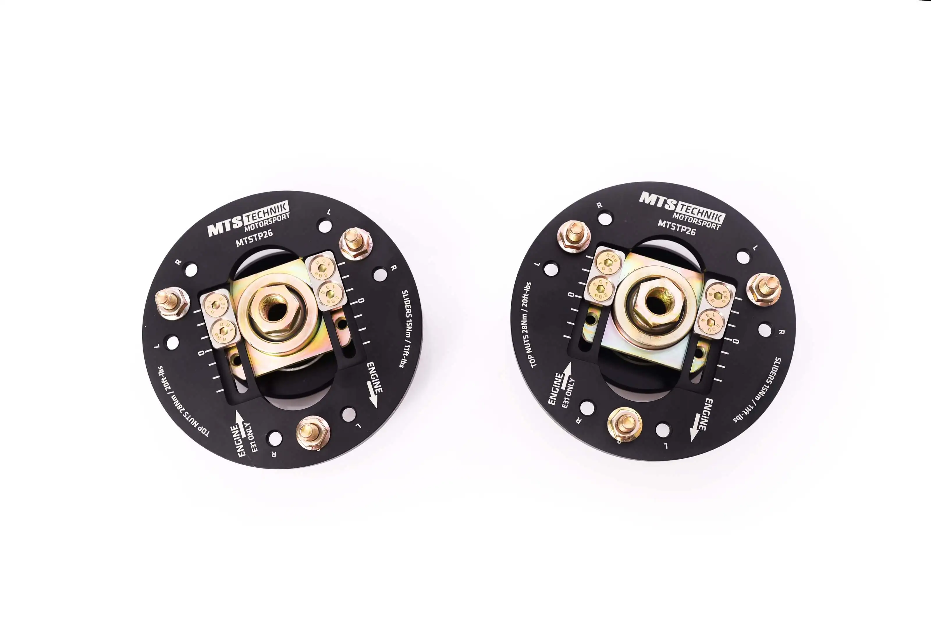 MTS Einstellbare Camber / Caster Sturzplatten (VA) / BMW Z4 Roadster (E85)