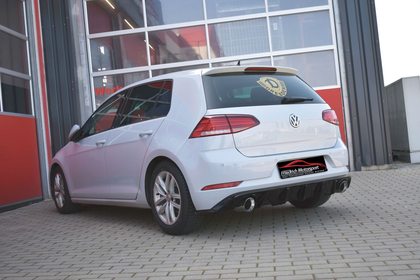 Friedrich Motorsport Duplex Endschalldämpfer VW Golf VII 
