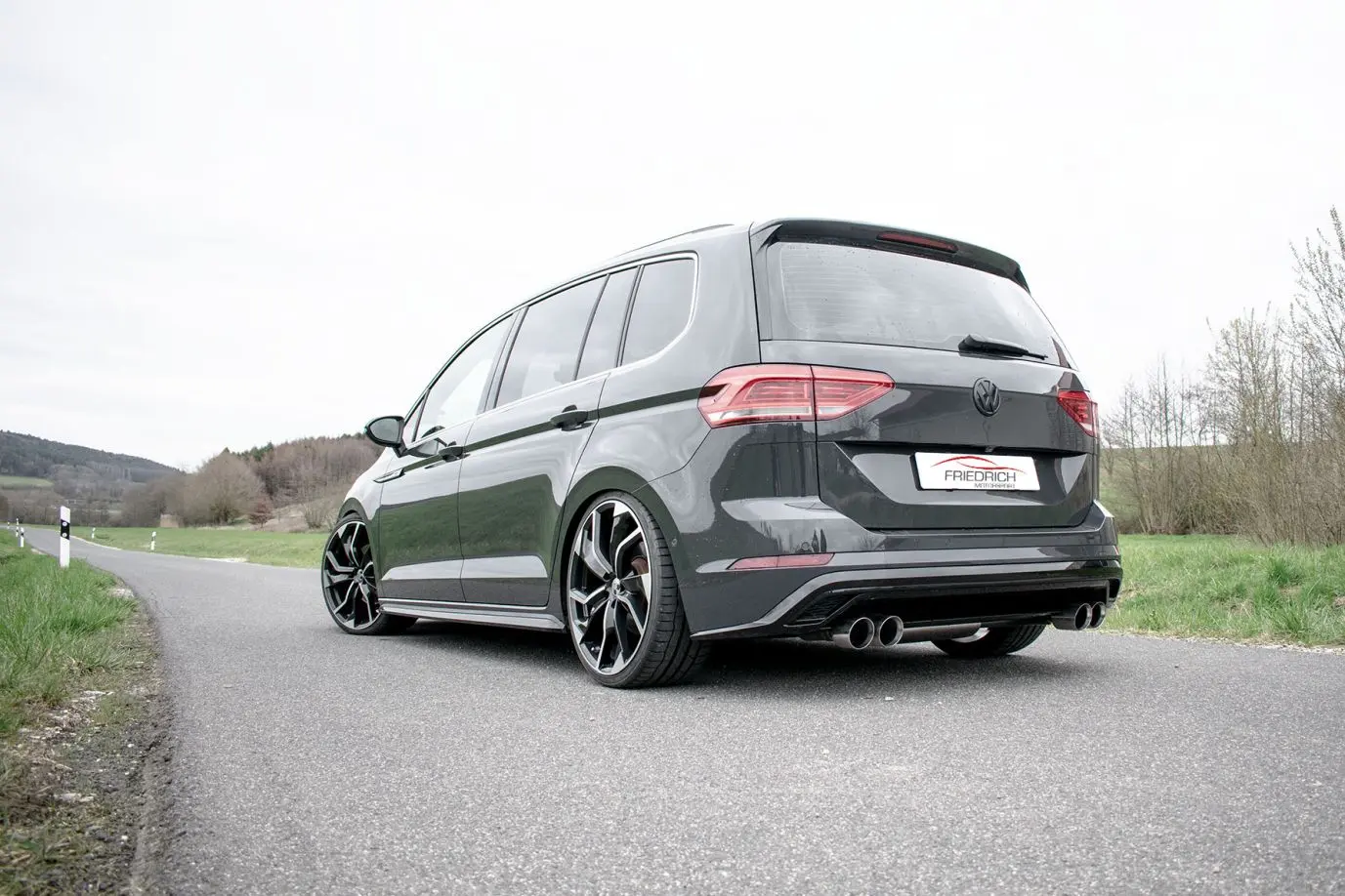 Friedrich Motorsport Duplex Sportendschalldämpfer VW Touran 5T 