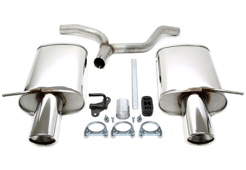 TA Technix Duplex Edelstahlanlage 1x100mm Links+Rechts passend für Audi A4 Limo.+Avant Typ 8E-B6 TA Technix Duplex Edelstahl-Auspuff für Audi A4 kaufen