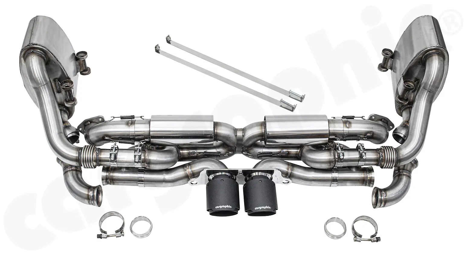 CARGRAPHIC GT3 Look Abgasanlage für Porsche 991 