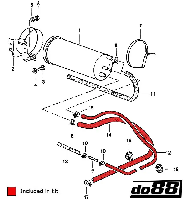 do88 Porsche 930 Turbo Kohlebehälterschläuche Foto