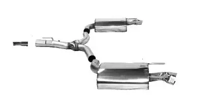 Bastuck Sportauspuff für Opel Insignia I Stufenheck 2x 1x100x60mm, Rautenform
