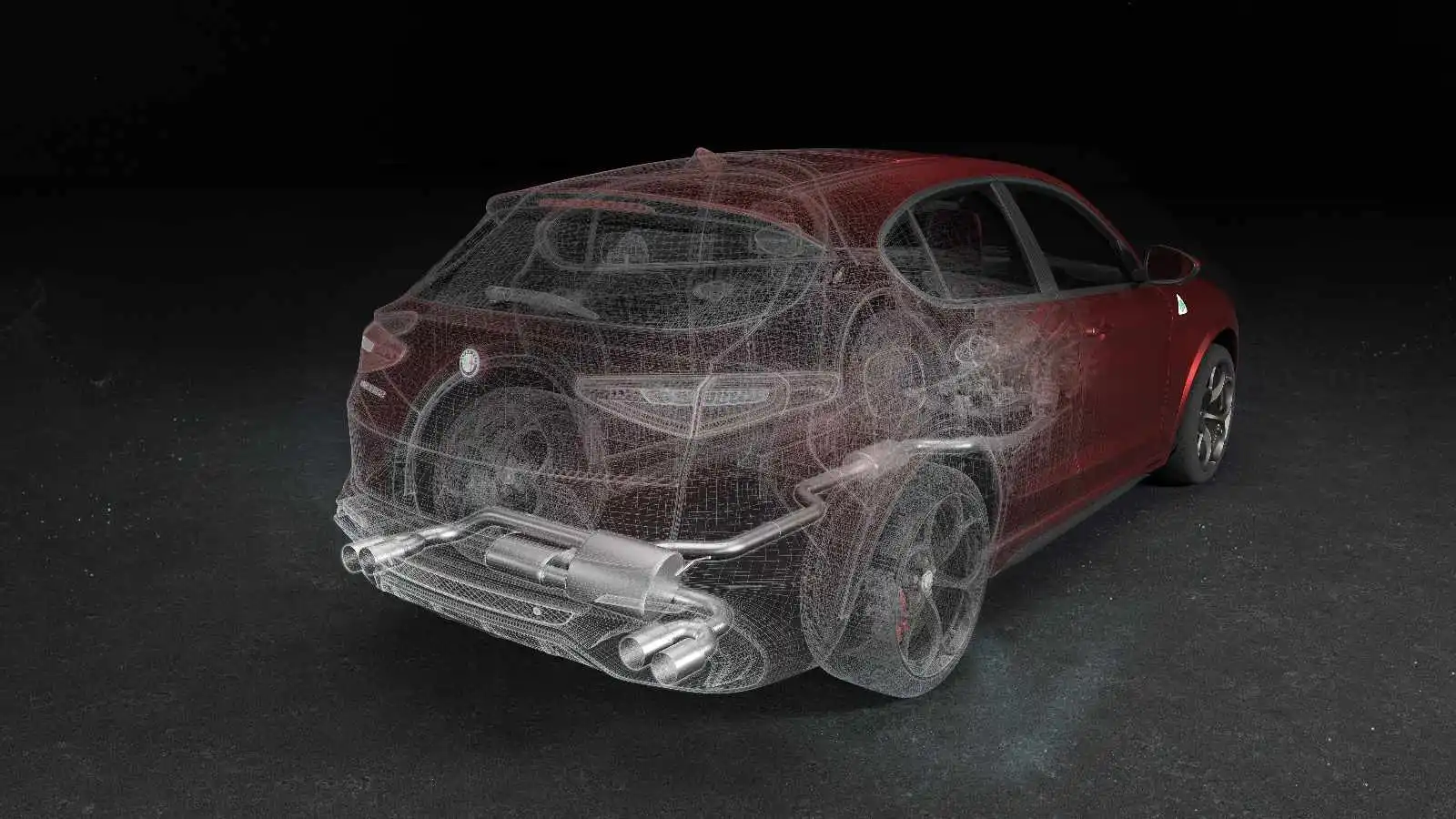 ULTER SPORT Klappenauspuff für ALFA ROMEO Stelvio Foto