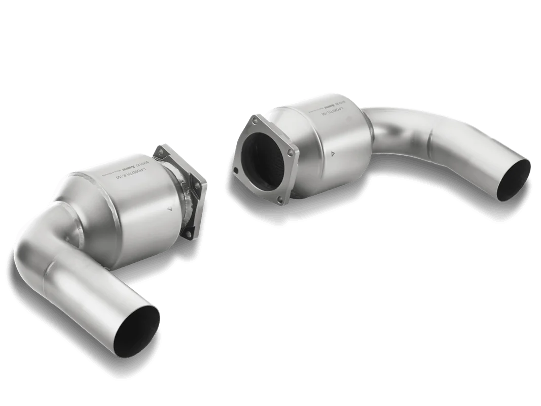Akrapovic Link pipe set (100 cpsi Kat) für Porsche 997 Turbo
