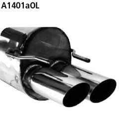 Bastuck Sportauspuff für Opel Omega B 2x76mm, abgeschrägt Bastuck Sportauspuff Opel Omega B 2x76mm kaufen