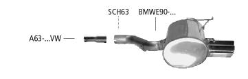 Bastuck Sportauspuff BMW 318i E90 2x76mm günstig