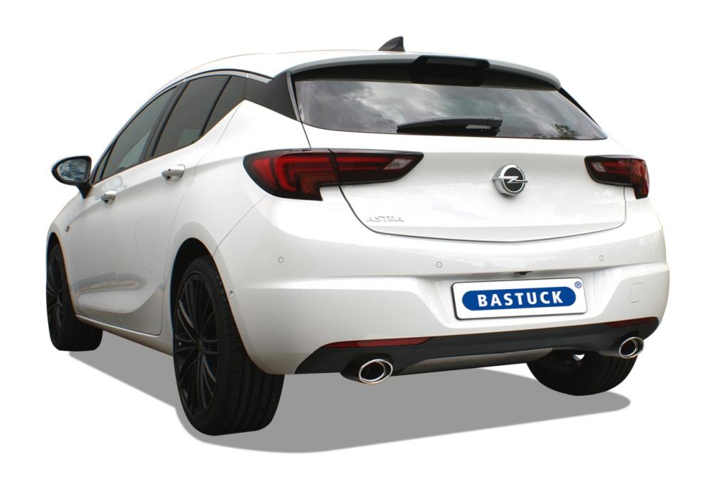 Bastuck Sportauspuff Opel Astra K 2x 120x80mm oval Foto