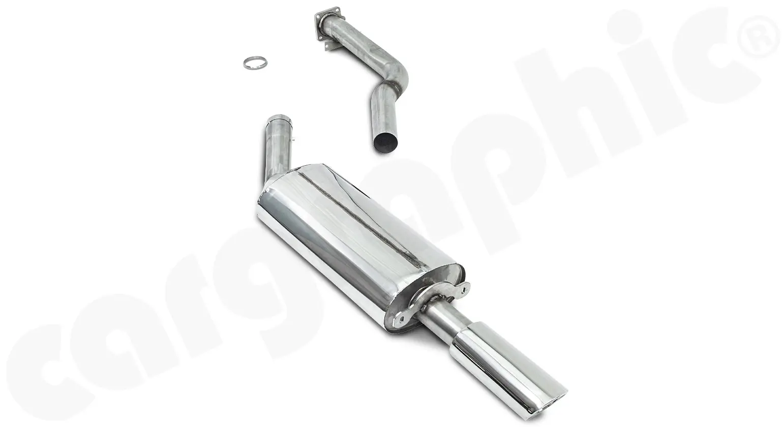 CARGRAPHIC Sport Endschalldämpfer für Porsche 924 Bild