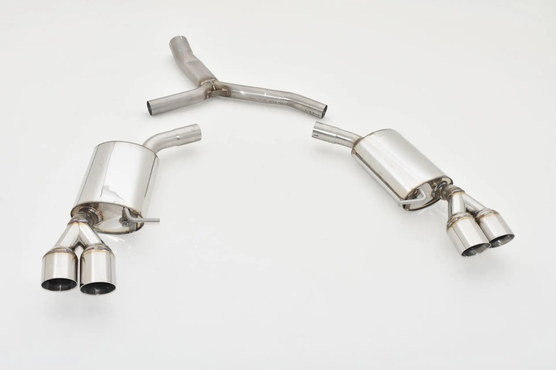 Friedrich Motorsport 76mm Duplex-Sportendschalldämpfer Audi A4 B9 (B8/8W) Quattro