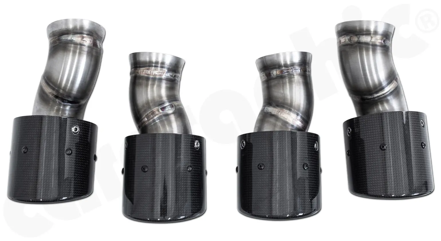 CARGRAPHIC Doppelendrohrsatz für Porsche Panamera 