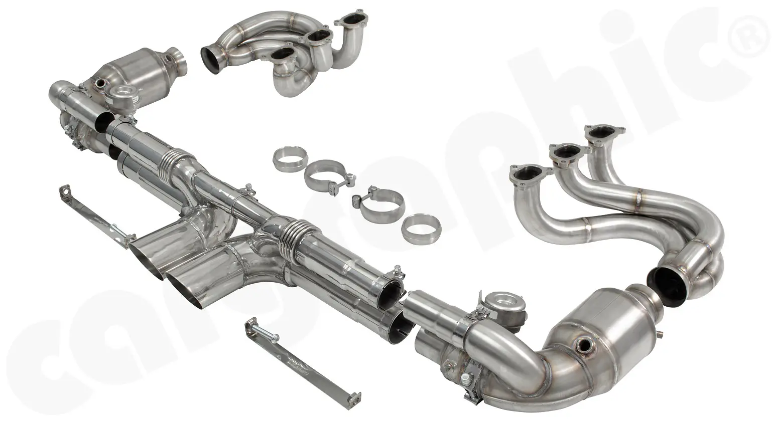 CARGRAPHIC Sportabgassystem für Porsche 997.2 GT3 Foto