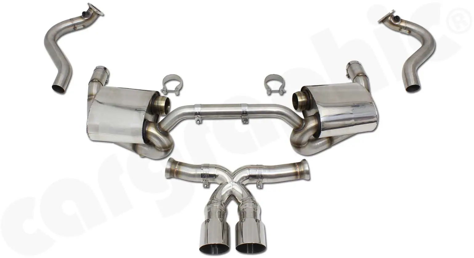 CARGRAPHIC CUP-X Endschalldämpfer für Porsche 981 günstig