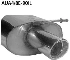 Bastuck Sportauspuff für Audi A4 Typ 8E5/B6 (Avant) 1x90mm, gerade