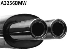 Bastuck Sportauspuff für BMW 328i Typ E36 (Touring) 2x90mm, gerade