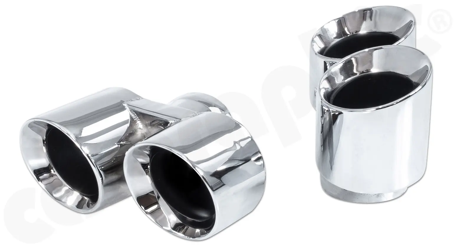 CARGRAPHIC Doppel-Endrohrsatz für Porsche 997 Turbo Tuning