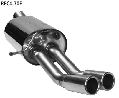 Bastuck Sportauspuff für Renault Clio IV 2x70mm, gerade mit Lippe