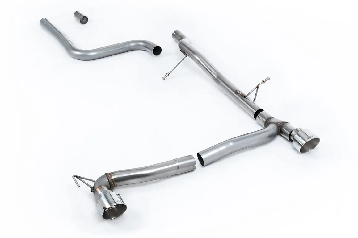 Milltek Komplettanlage (non-resonated) für Ford Fiesta MK8 1.0T EcoBoost ST-Line mit OPF (Maxton-Heck)