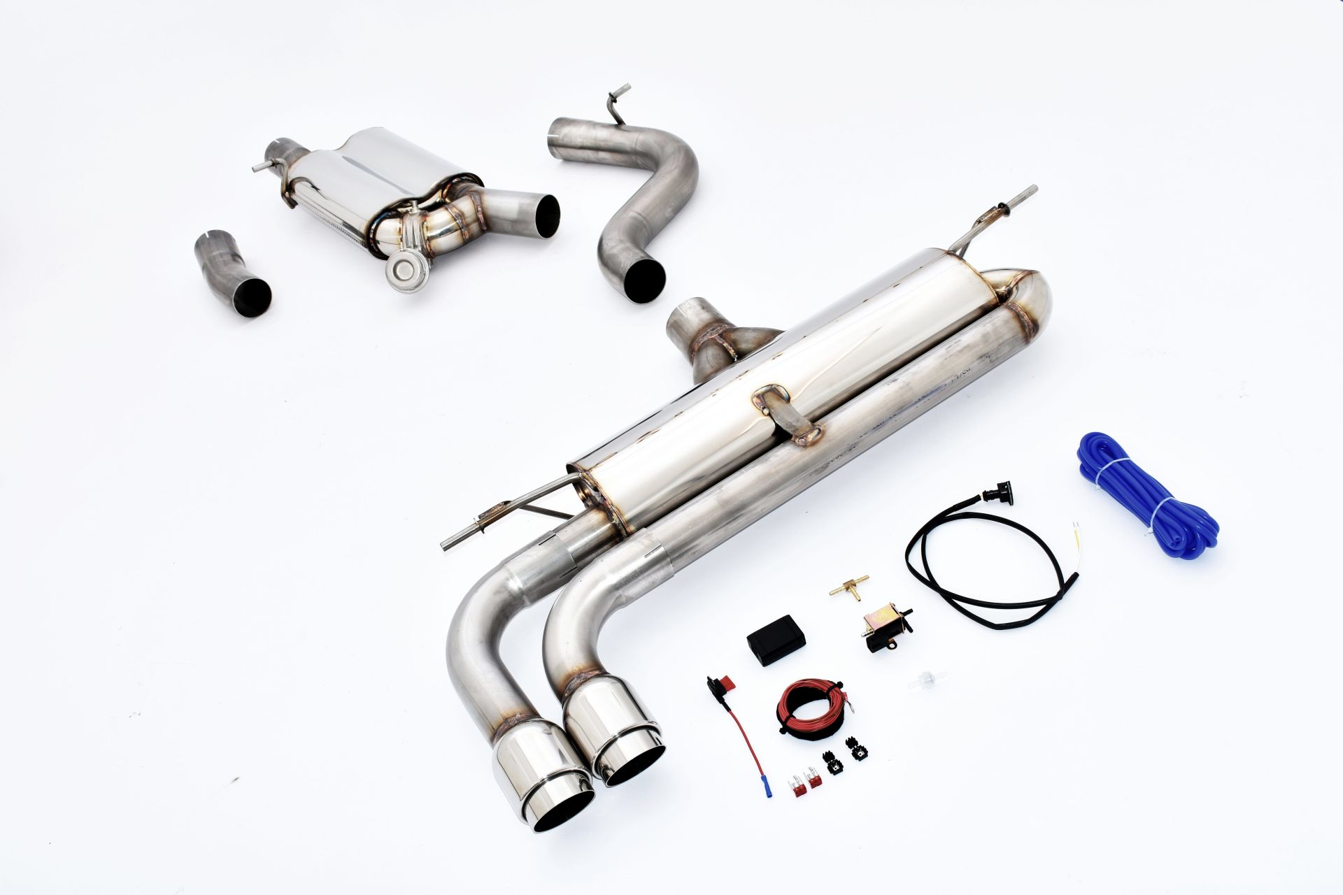 StreetBeast  76mm Single-Anlage mit Klappensteuerung, Audi A3 8V 3-Türer Quattro