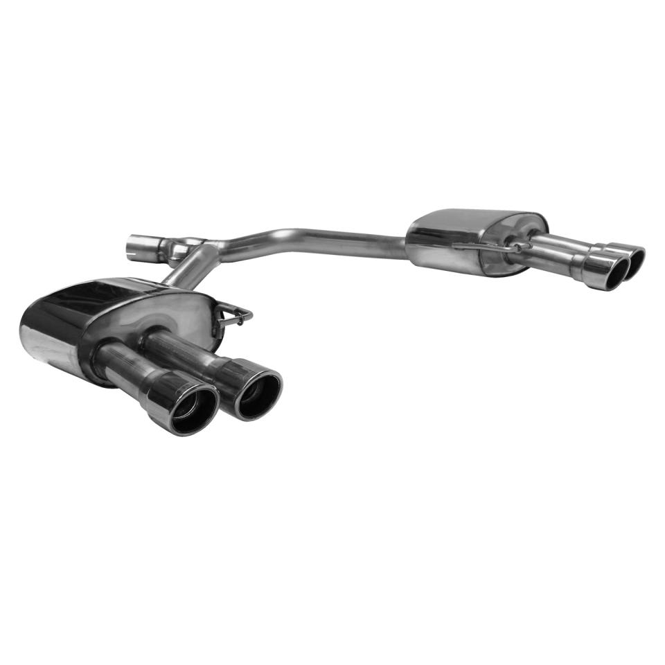 Bastuck Sportauspuff für Audi A4 Typ B9 (Avant) 2x 2x90mm, mit Lippe 20° schräg geschnitten