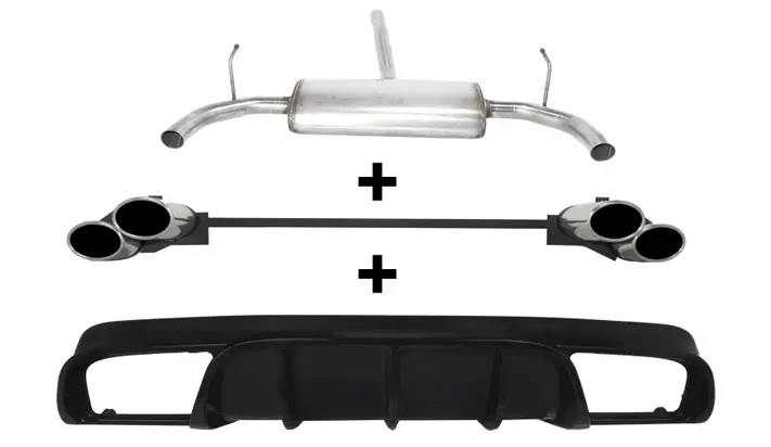 ULTER SPORT Sportauspuff inkl. Heckansatz für ALFA ROMEO Giulietta (2010-2016) HATCHBACK 5D
