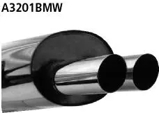 Bastuck Sportauspuff für BMW 320i Typ E36 (Coupé) 2x76mm, gerade