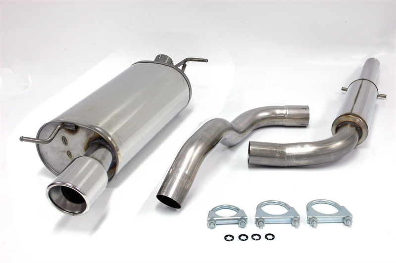  TA Tech­nix Edel­stahl­an­la­ge 1x100mm pas­send für Audi TT Coupe/Roads­ter mit Front­an­trieb Typ 8N