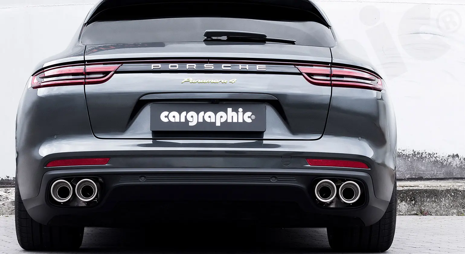 CARGRAPHIC Doppelendrohrsatz für Porsche Panamera 971 Details