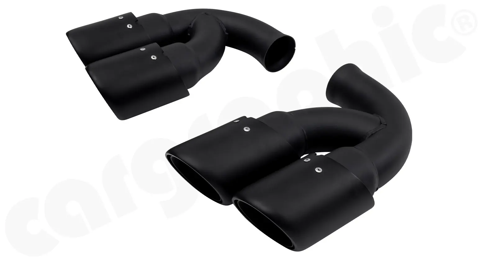 CARGRAPHIC Doppelendrohrsatz für Porsche Cayenne Bild