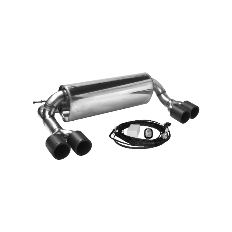 Bastuck Komplettanlage für BMW 330i Typ F30 (Limousine) nur B48 Motor, ohne OPF 2x 2x85mm Carbon